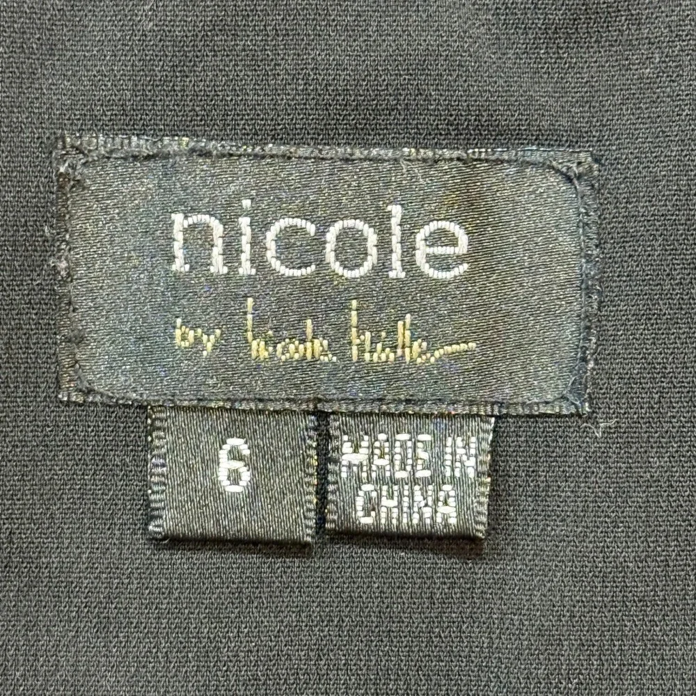 🖤 Nicole by Nicole Miller Pleated Bubble Hem Romantic Dark Academia Skirt Wom 6 - Picture 8 of 12